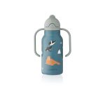 Liewood Kimmie szívószálas itatókulacs - 250 ml, Arctic Sea / Ocean view