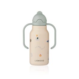   Liewood Kimmie hőtartó szívószálas itatókulacs – 250 ml, Flying / Sandy