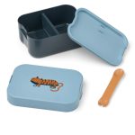 Liewood Kamil uzsonnás doboz – Tiger / Beach Blue