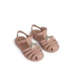 Liewood Bre strand szandál charmokkal - Peach/Dark rose