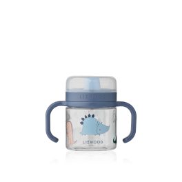   Liewood Kylo tritán csöpögésmentes pohár – 280 ml, Dino Roar / Sandy