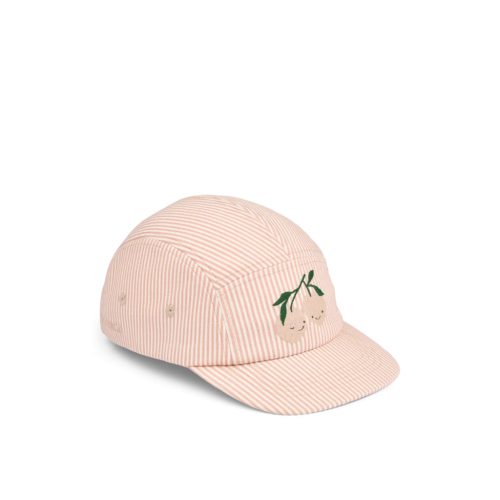 Liewood Rory seersucker pamut baseball sapka – Csíkos Pale tuscany / Creme de la creme