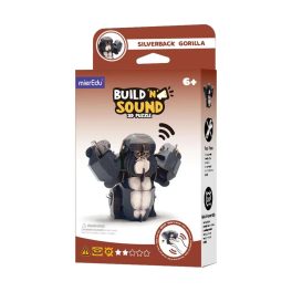 MierEdu Hangot adó 3D állatos puzzle, Gorilla