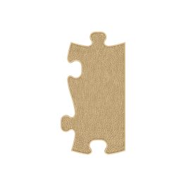 Muffik Fű Puzzle Egyenes Lezáróelem Bézs