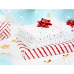 Csomagolópapír - Piros csíkos, 70x200cm