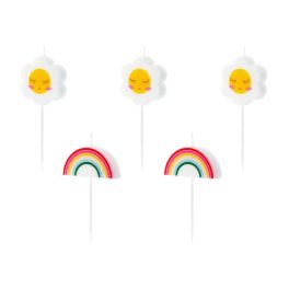   Százszorszép születésnapi gyertyák – 5 db-os készlet – 2–3,5 cm