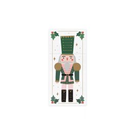   Evőeszköz tartó Diótörő mintás , 10x20 cm - 6db-os csomag