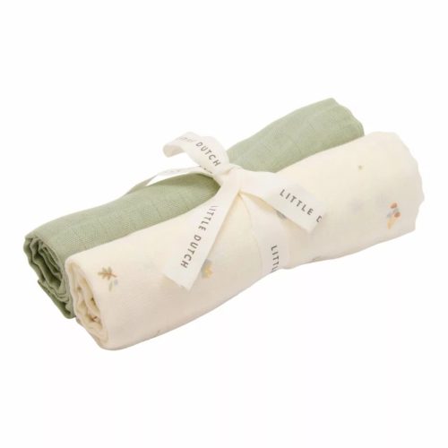 Little Dutch muszlin textilpelenka 70x70 cm 2 db - Forest Treasures & Sage